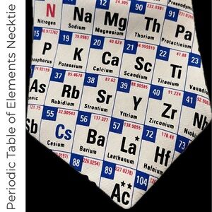 🔬Periodic Table Silk Necktie / Neck Tie / Chemistry | Chemist